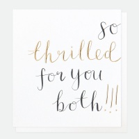 So Thrilled For You Both Greeting Card By Caroline Gardner